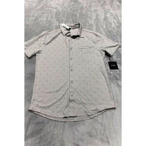 01. Algo Performance Men's Medium Gray SPF 40 Moisture Wicking Shirt NWT